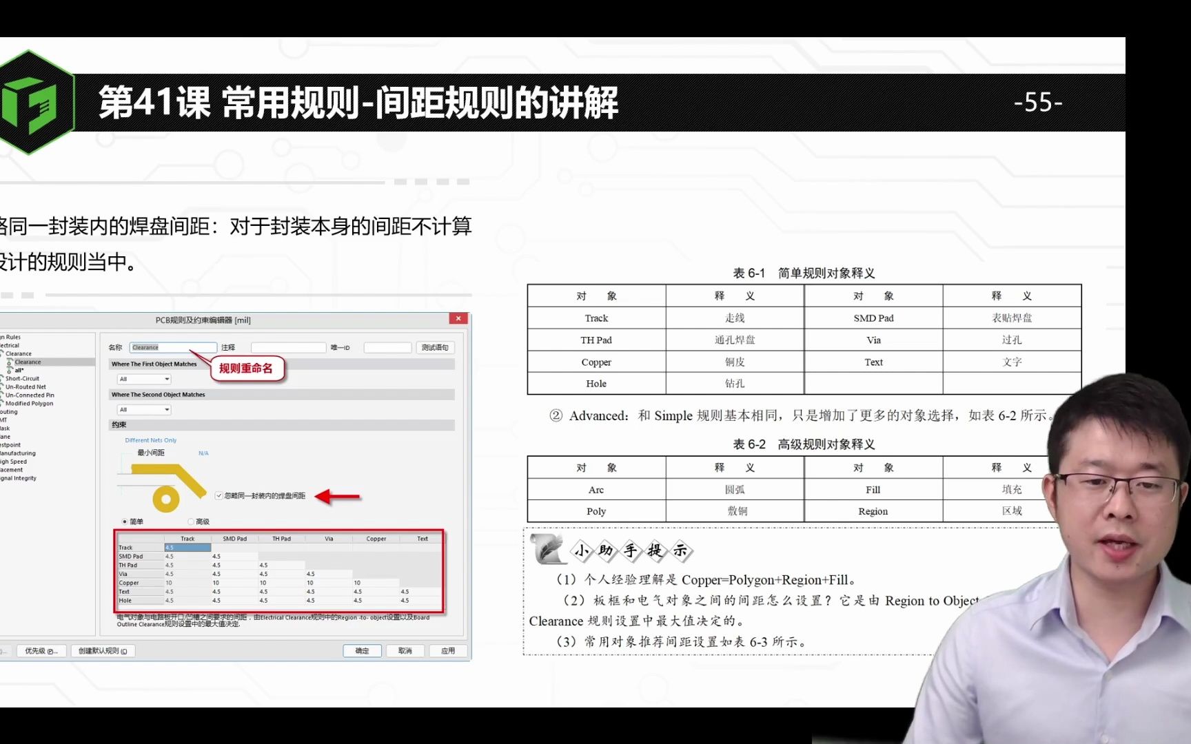 AD22电子设计入门实战56讲: 常用规则间距规则的讲解哔哩哔哩bilibili