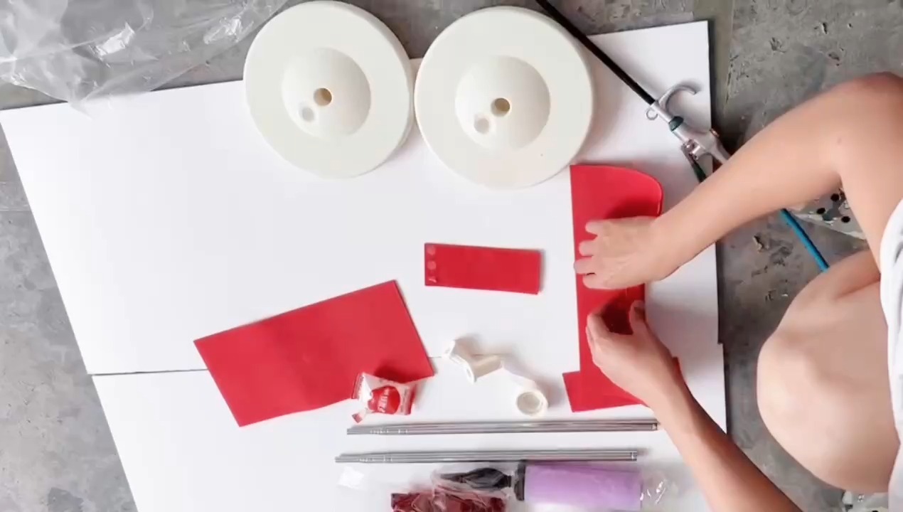 蝴蝶结气球立柱教程