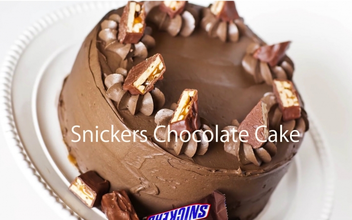 Snickers Chocolate Cake = 3=哔哩哔哩bilibili