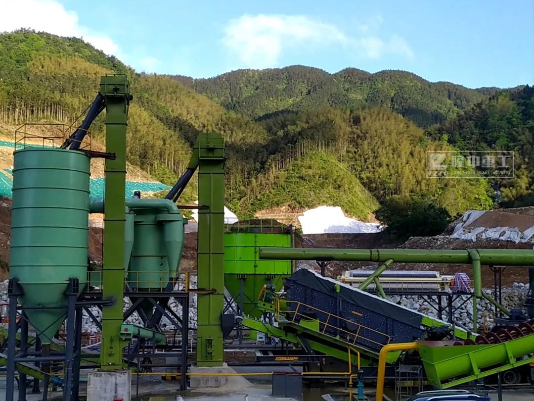 湖南平江时产50吨石英砂洗沙生产线