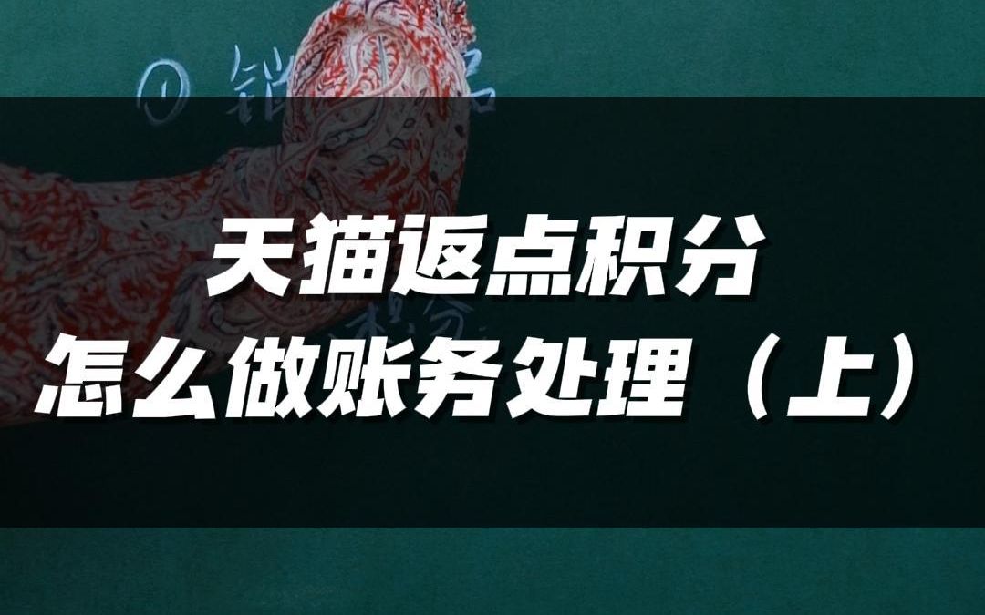 天猫返点积分怎么做账务处理?(上集)哔哩哔哩bilibili