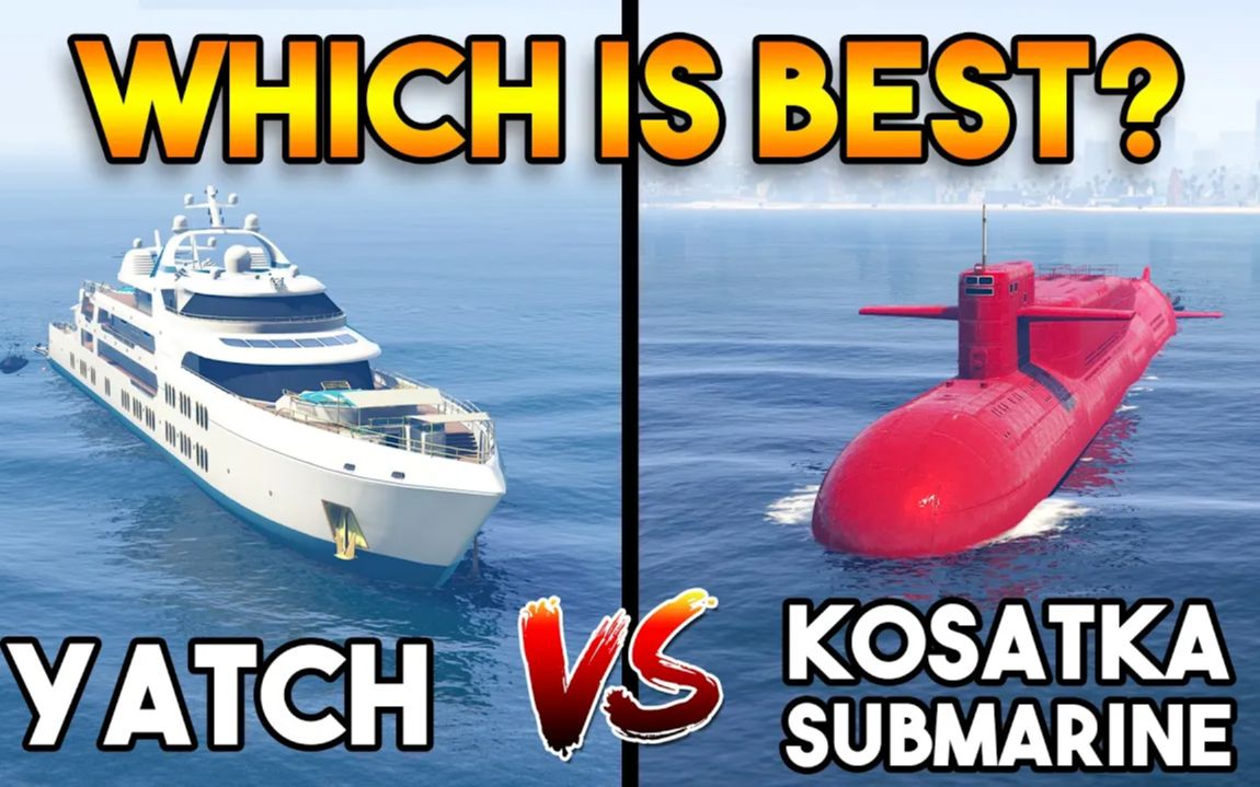 【gta5测评】全新"卢恩·虎鲸"潜艇 vs 豪华游艇谁更胜一筹?