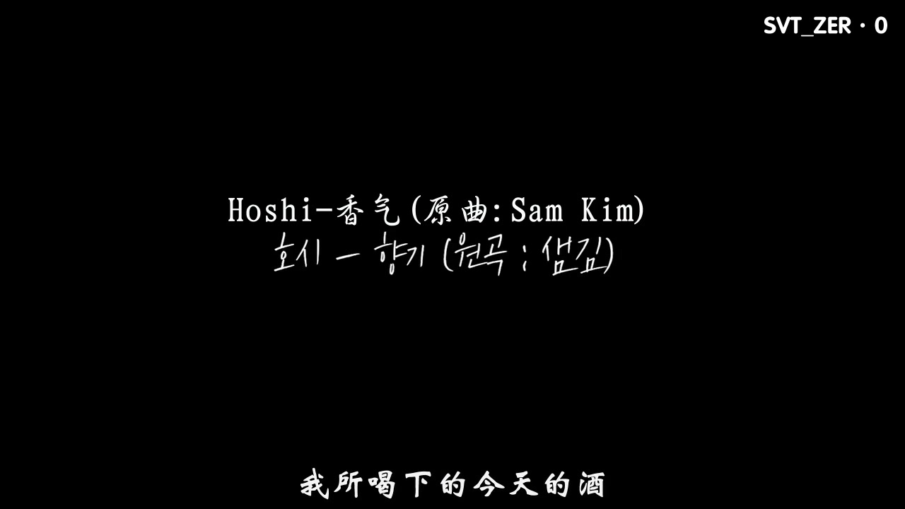 【SVTZERⷰ】Hoshi香气(原曲:Sam Kim) Cover 零站中字哔哩哔哩bilibili