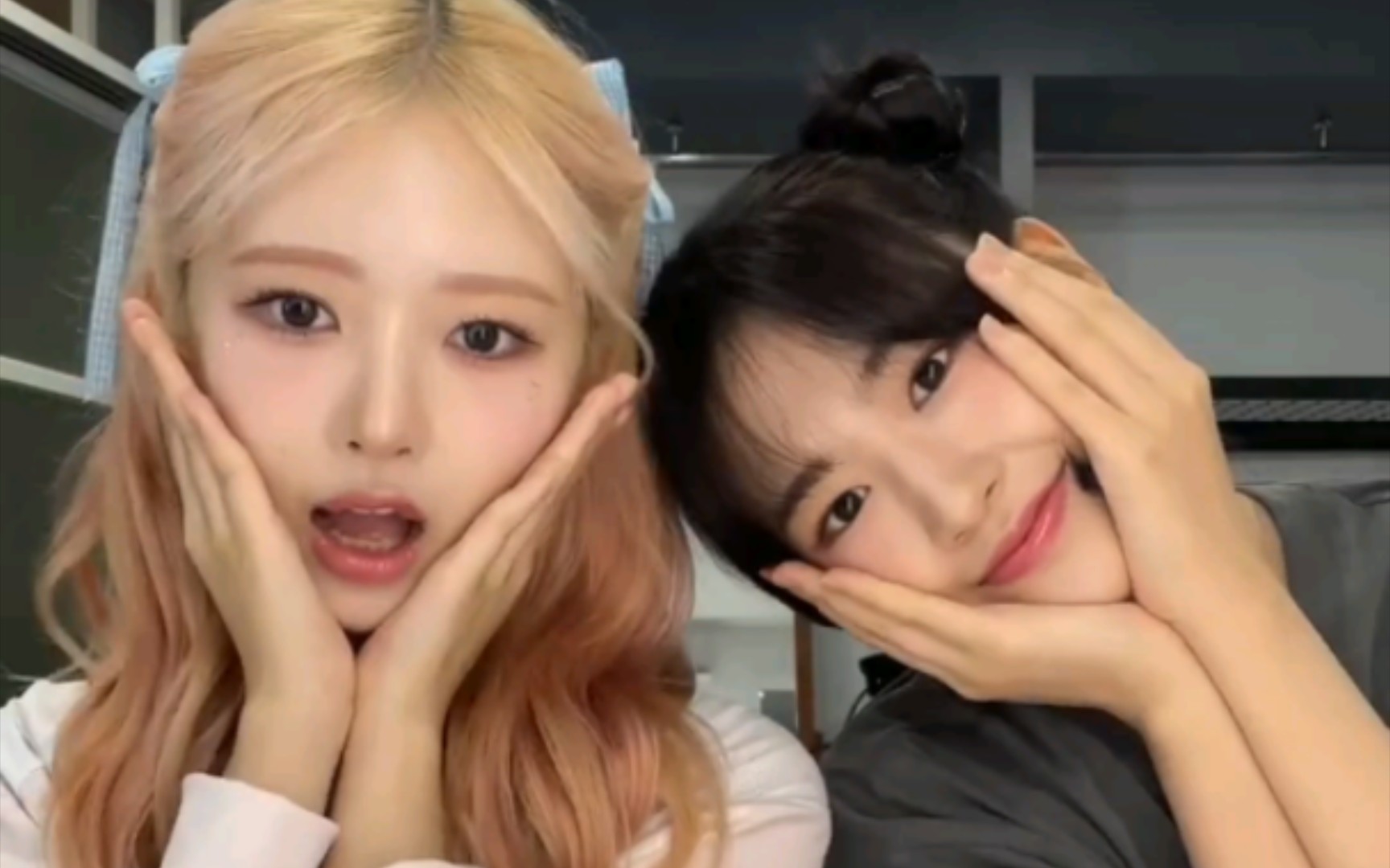 【安宥真77直井怜】双丸子姐妹 《if we ever broke up》手势舞