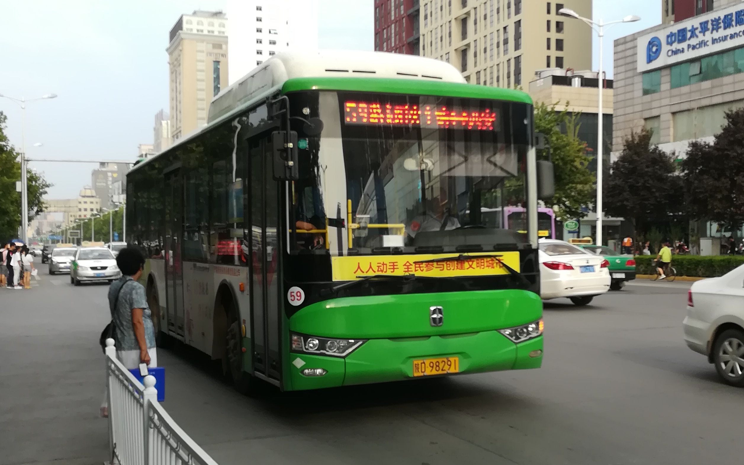 咸阳公交59路全程pov(西安汉城路65咸阳茂陵路口)