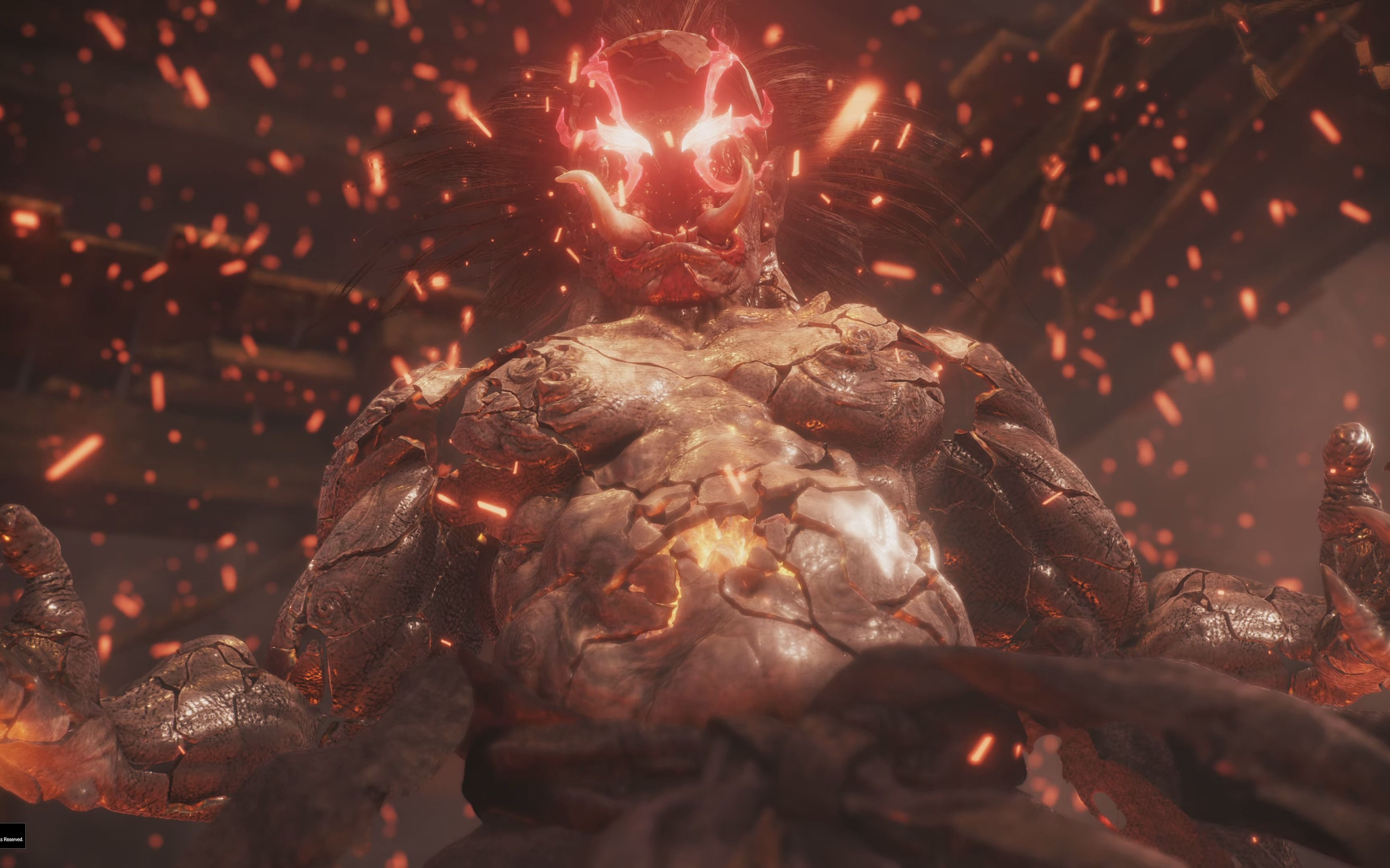 【4k】仁王2 remastered - 美浓吹炉山 boss烟烟罗(ps5录制)