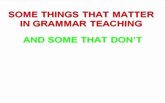 What matters in grammar teaching语法在课堂教学中的重要性哔哩哔哩bilibili