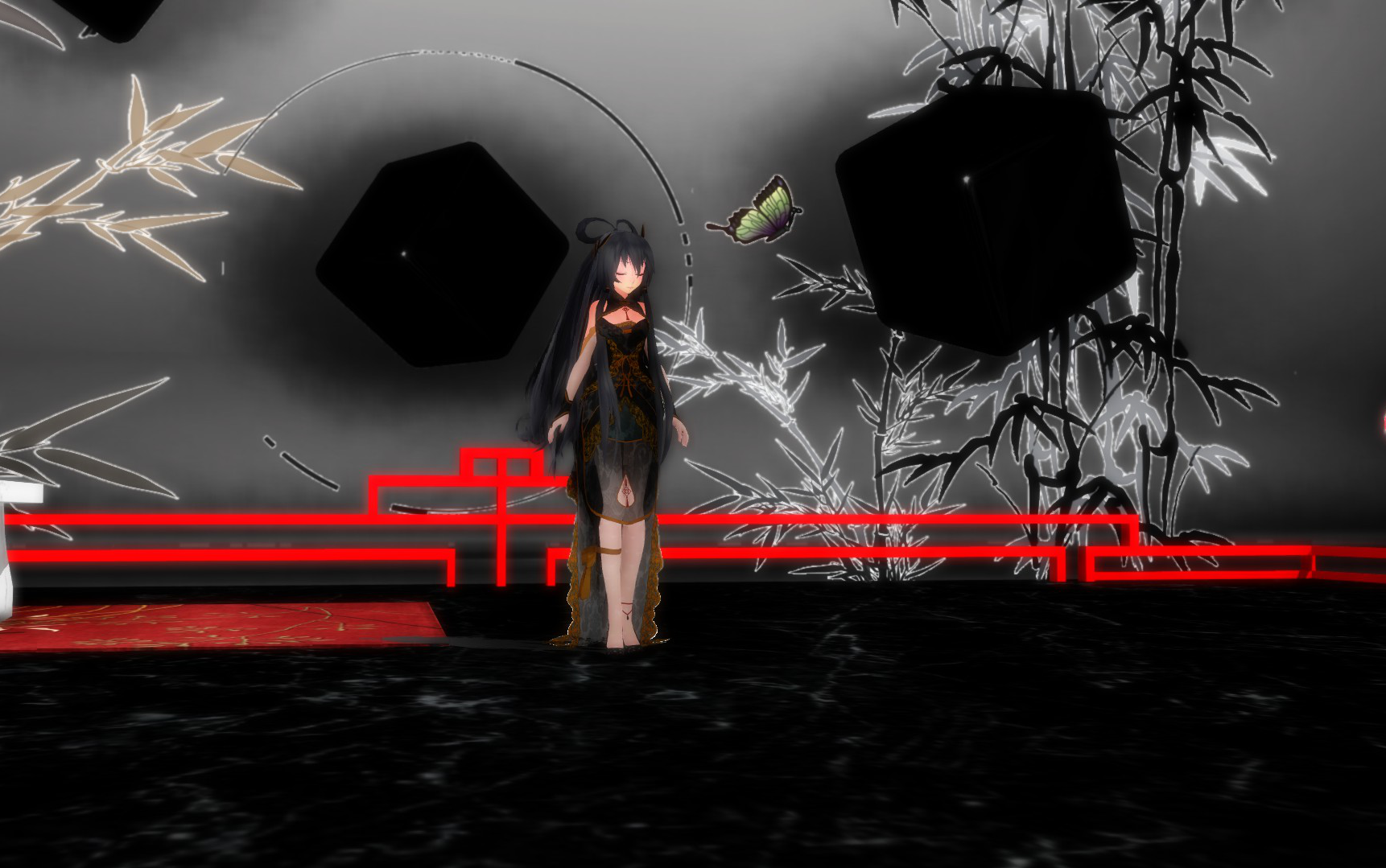 青鸾旗袍洛天依的锦鲤抄唯美向(额,貌似不是很唯美呀!