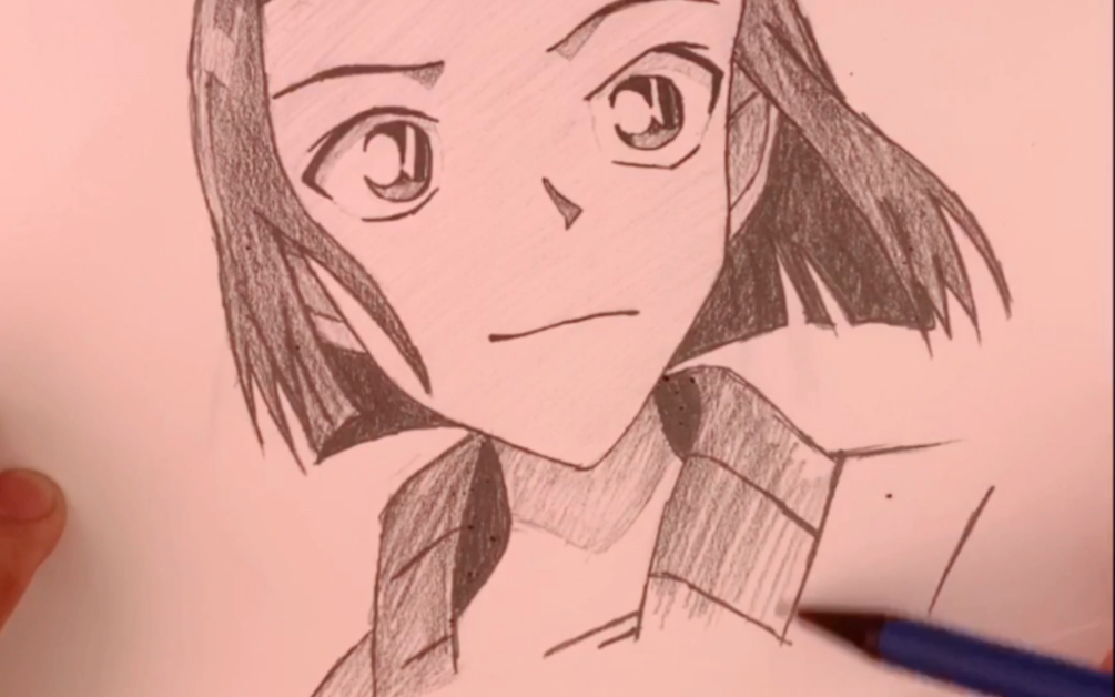 【铅笔画】铃木园子 柯南 第一次画画做视频 自己画画很不专业,只是