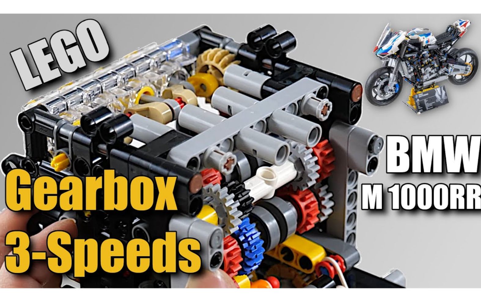 乐高42130 宝马摩托 变速箱演示