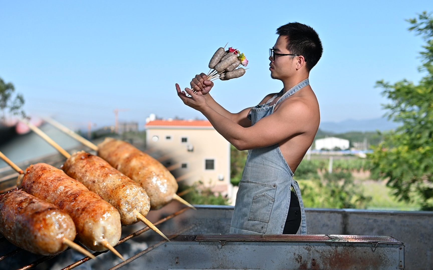 [图]不要再吃淀粉肠了，我做纯肉烤肠给你吃！好吃到跳舞哦