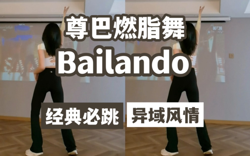 【尊巴燃脂舞】《Bailando》经典西语,迷人的异域风情哔哩哔哩bilibili