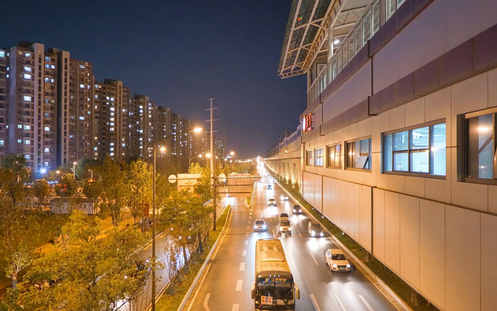 【4khdr】南京科技职业学院周边夜晚2021