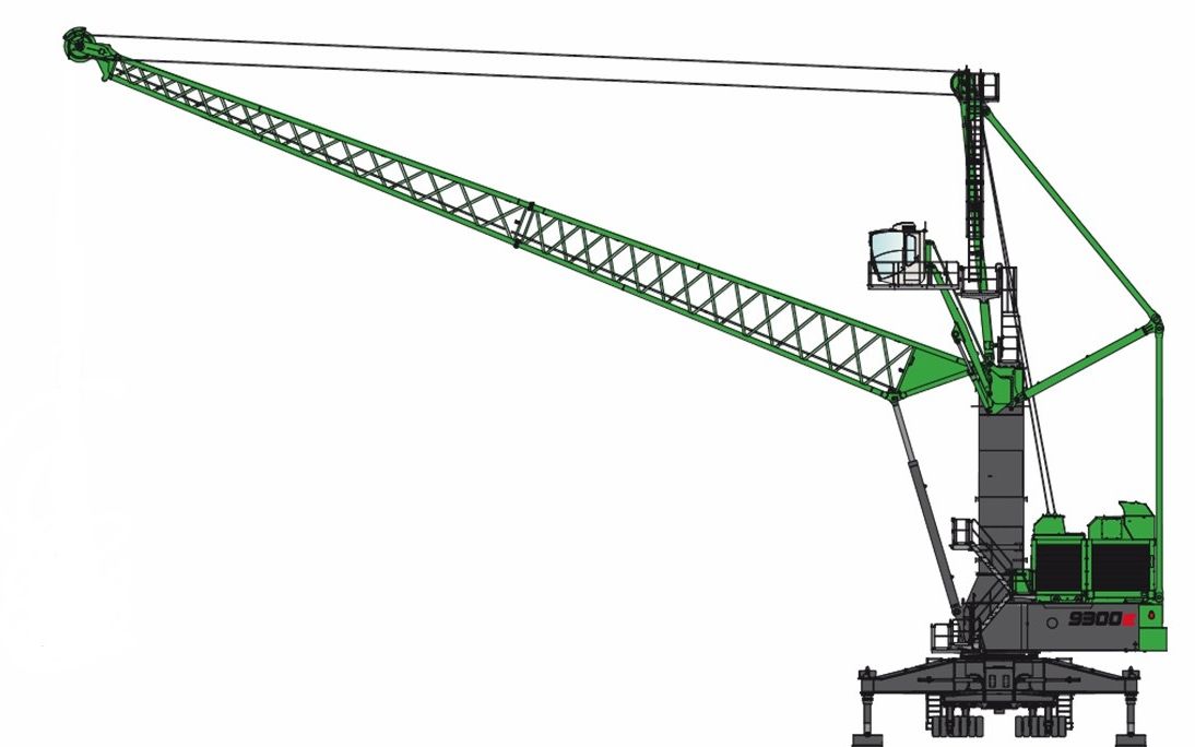 森尼伯根 Sennebogen 9300E 纯电动港口抓料机/起重机哔哩哔哩bilibili