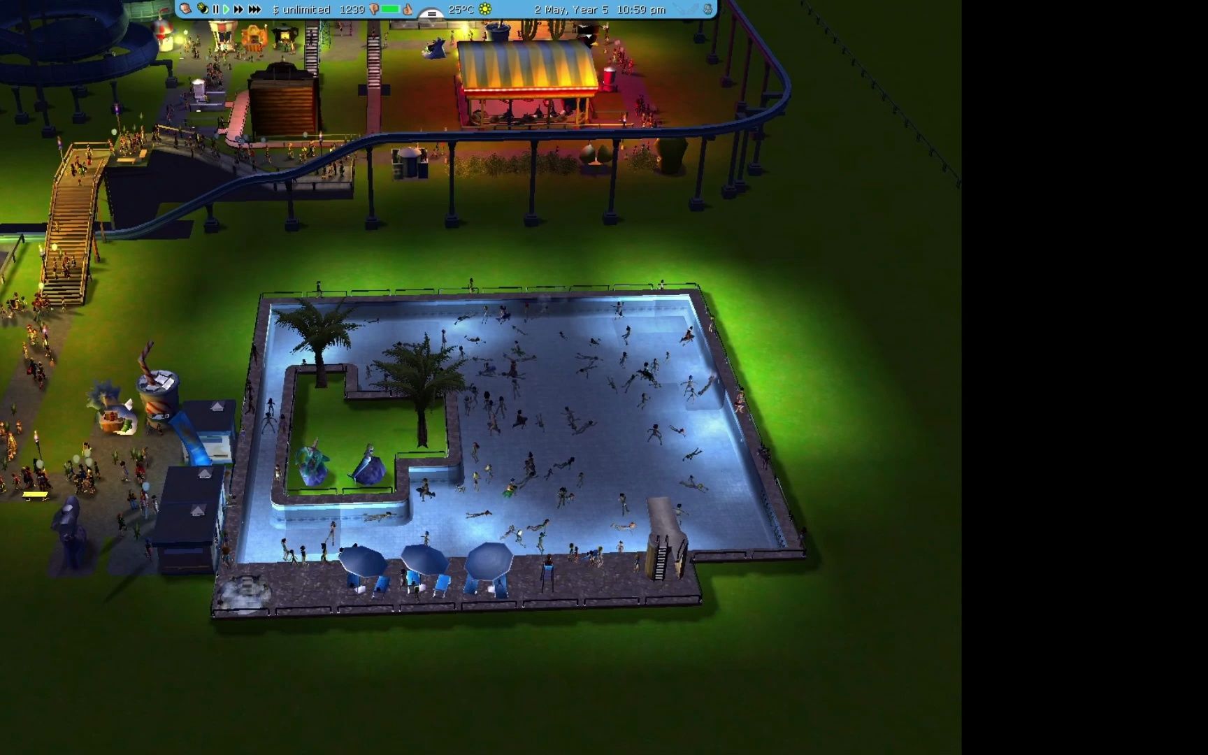 【过山车大亨3 (2006)】 非常适合摸鱼时玩的一款老游戏~ 关于我刚