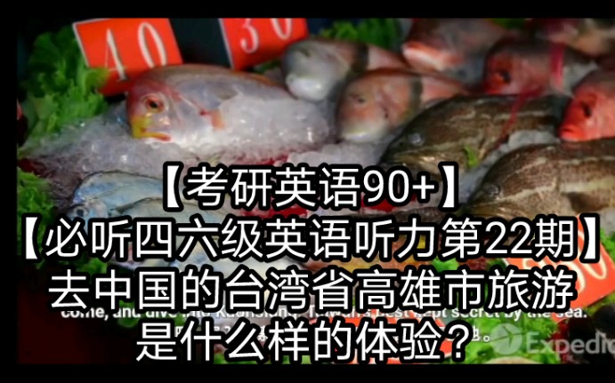 【考研英语90+】【必听四六级英语听力第22期】去中国的台湾省高雄市旅游是什么样的体验?(EXPEDIA世界最大旅游公司出品)哔哩哔哩bilibili