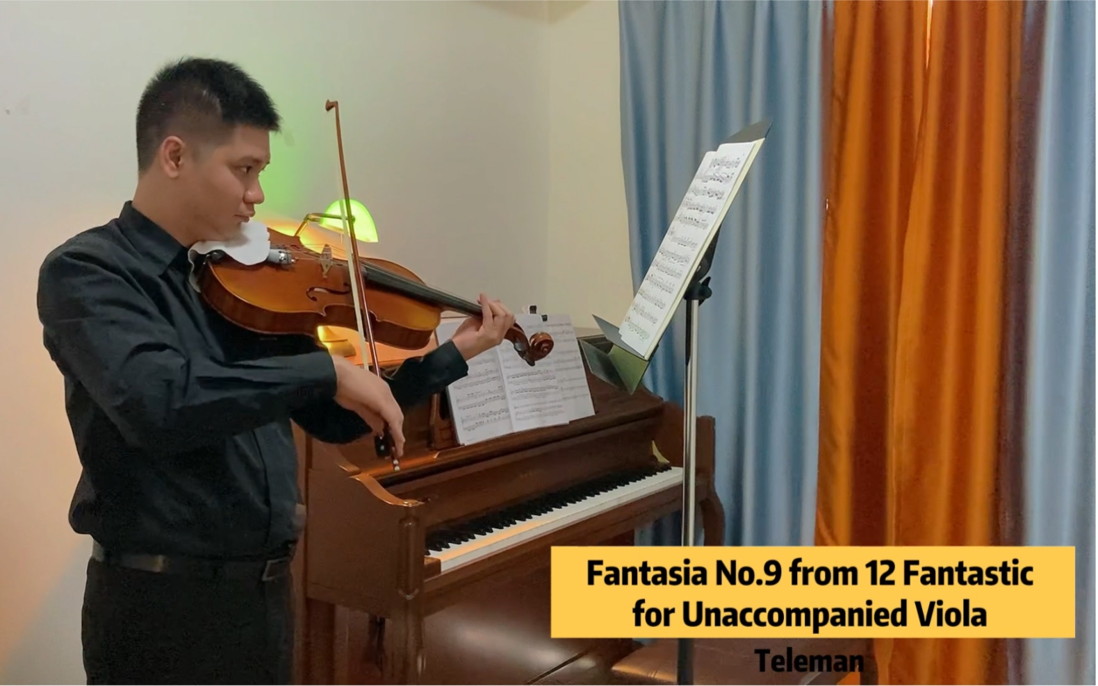 [图]中提琴獨奏Telmann《Fantasia No.9 from 12 Fantasias for Unaccompanied Viola》I. II.III.