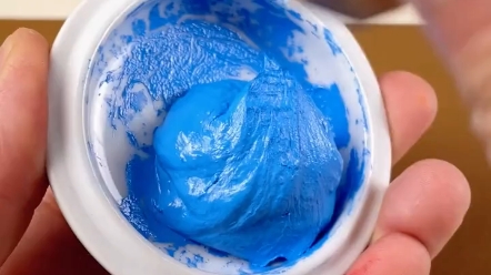 朋友送的礼物,一方蓝色的印泥