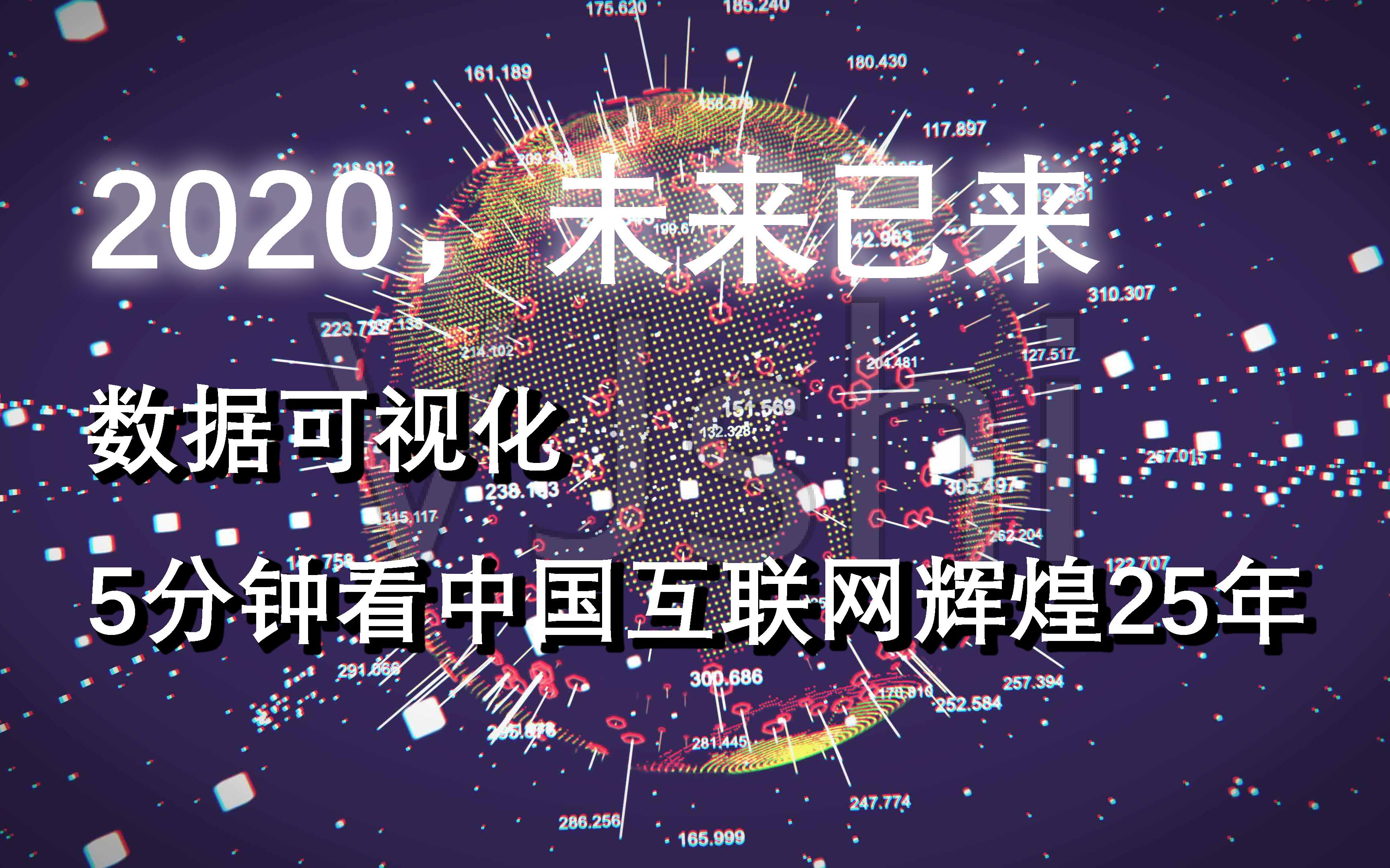 [图]2020，未来已来【数据可视化】5分钟看中国互联网辉煌25年（1994-2019）