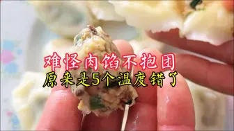 Download Video: 难怪你调的肉馅总不抱团，原来是这5个温度错了！温度对了才能抱团