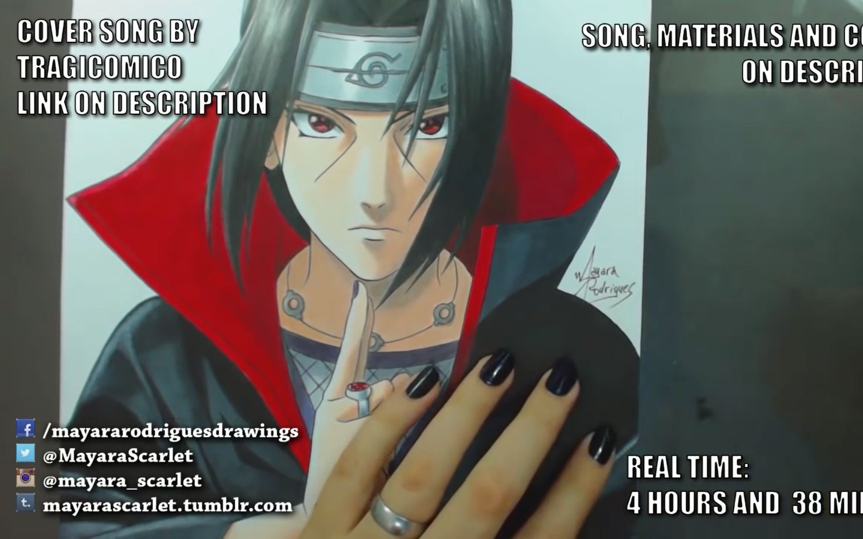 [图]【宇智波  鼬】【火影忍者】手绘  Speed Drawing - Uchiha Itachi (Naruto)