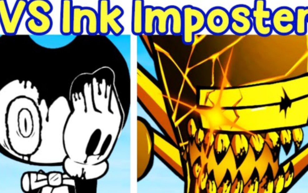 [图]Friday Night Funkin_ VS Ink Imposter Bendy The Dark Revival FNF Mod