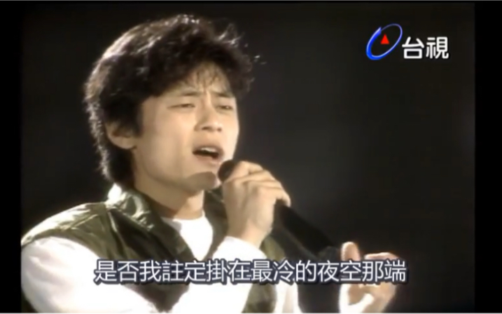 [图]气场十足！王杰1989年live《孤星》｜就在今夜现场&高清靓版MV