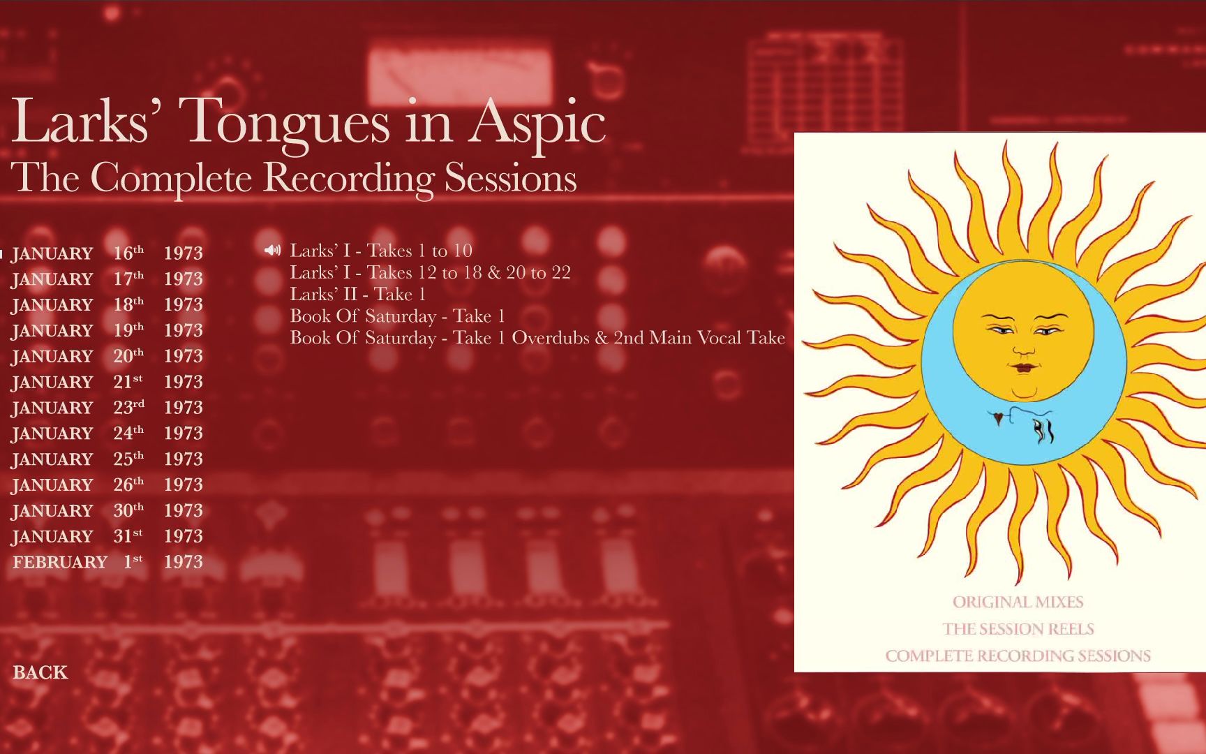 1973录制全程Larks' Tongues in Aspic complete record sessions哔哩哔哩bilibili