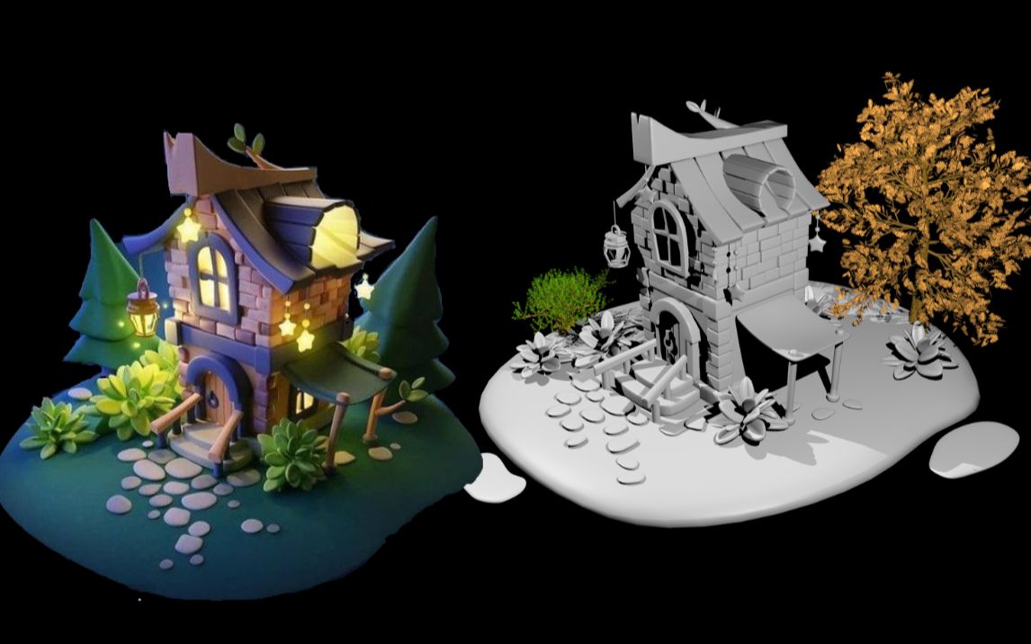 【3dmax房子建模教程】次世代零基础场景建模