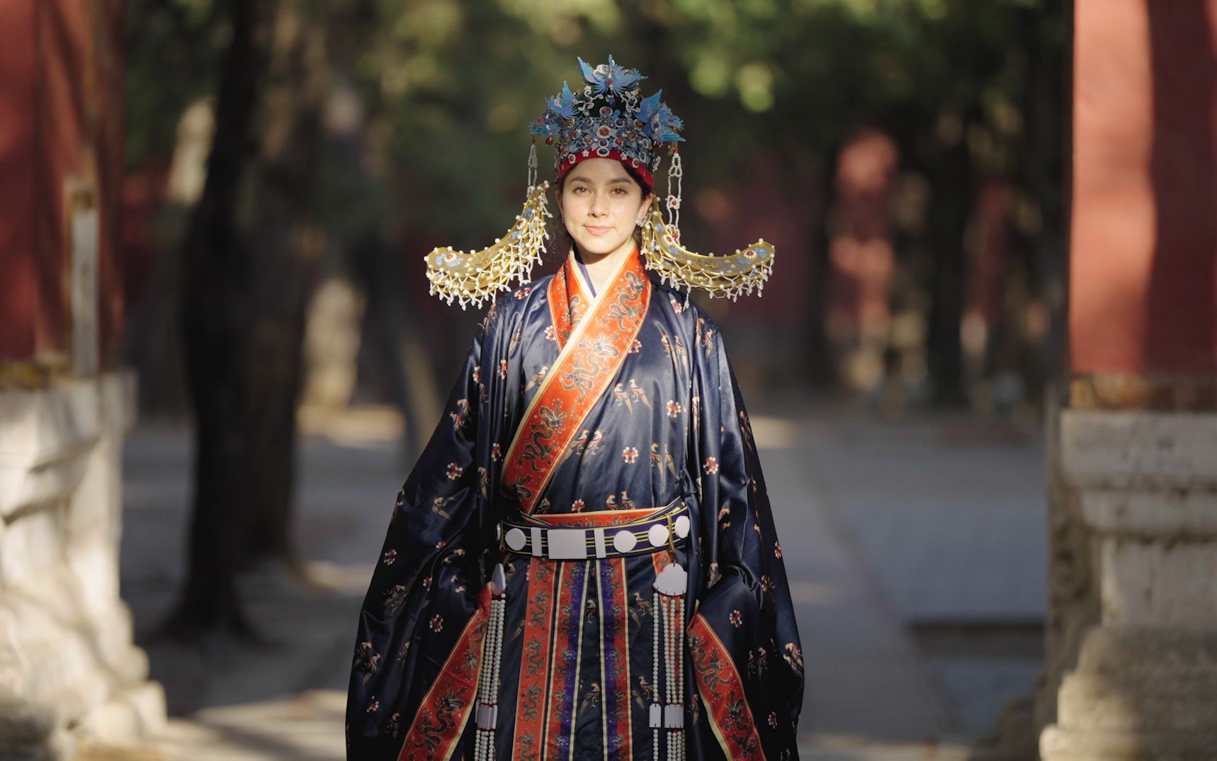 穿上明制汉服,美国小姐姐evy带你领略大明风华