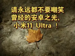 Descargar video: 永远不要嘲笑曾经的安卓之光，小米11Ultra ！