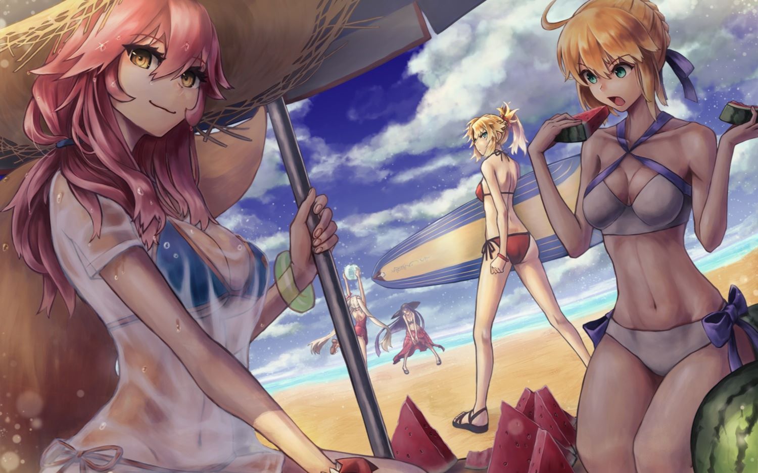 【fgo】泳装卡池,一单强抽枪狐小老婆