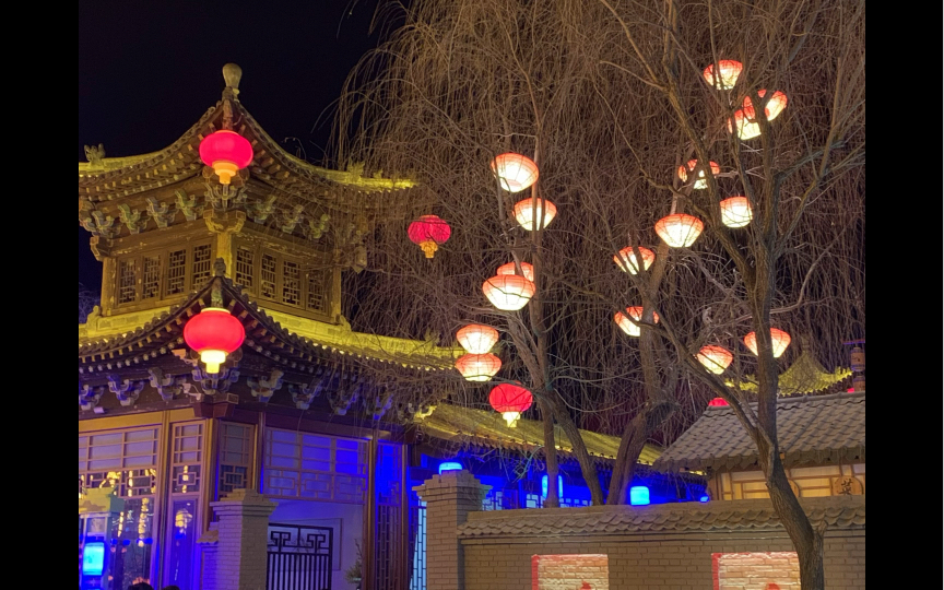 上演省级非物质文化遗产千年绝技"打铁花"表演—山西晋城市司徒小镇