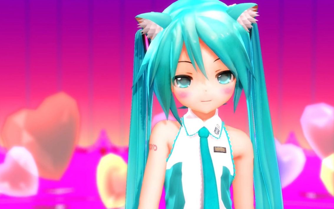 猫耳~【三妈mmd】pink cat【三妈式初音】