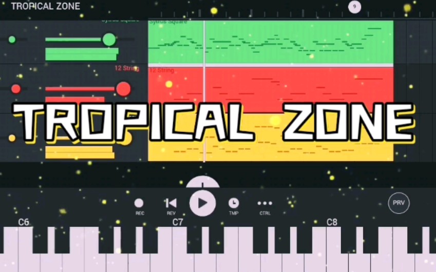 tropical zone midi扒谱_哔哩哔哩 (゜-゜)つロ 干杯~-bilibili