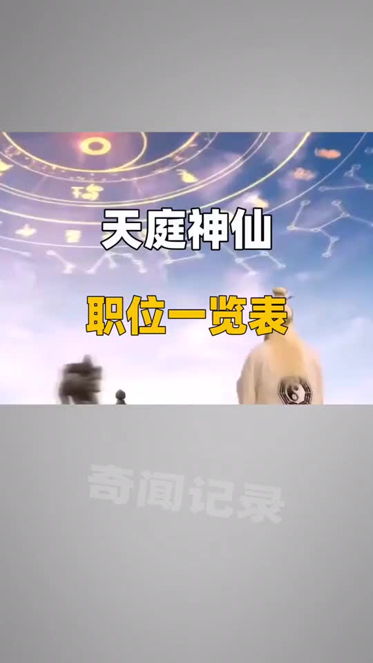 天庭职位最高的是谁你知道吗?哔哩哔哩bilibili