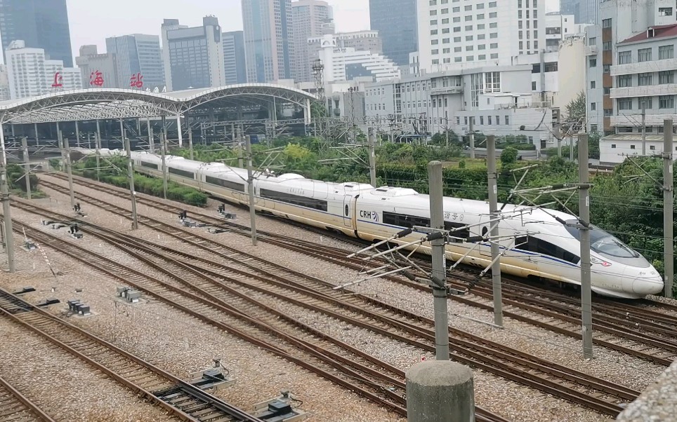 上局稀有物种"鲨鱼"担当的g8263次列车进上海站!