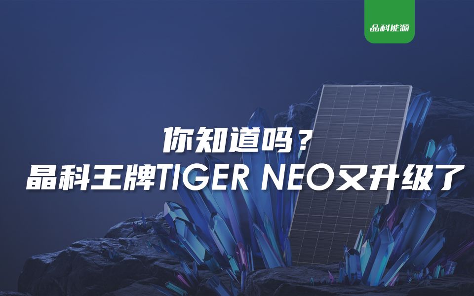 你知道吗?晶科王牌Tiger Neo又升级了 #晶科能源 #光伏哔哩哔哩bilibili