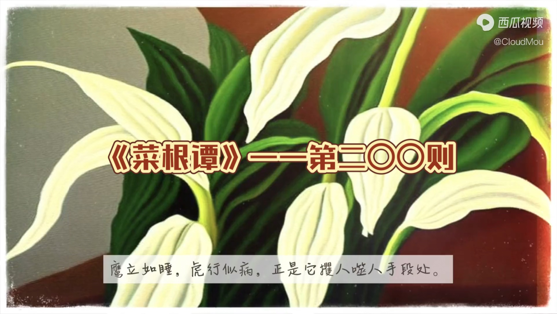 《菜根谭》——第二〇〇则