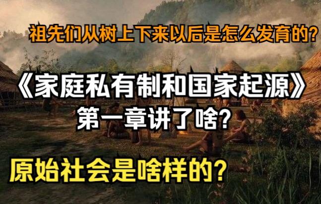 [图]人类从树上以后是怎么发展的——《家庭私有制和国家起源》第一章【一起读书】