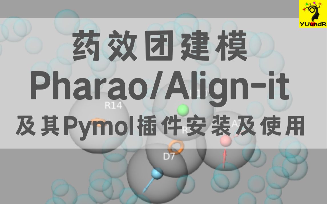 药效团建模软件  Pharao/Alignit  及其Pymol插件的安装及使用  钰沐菡哔哩哔哩bilibili