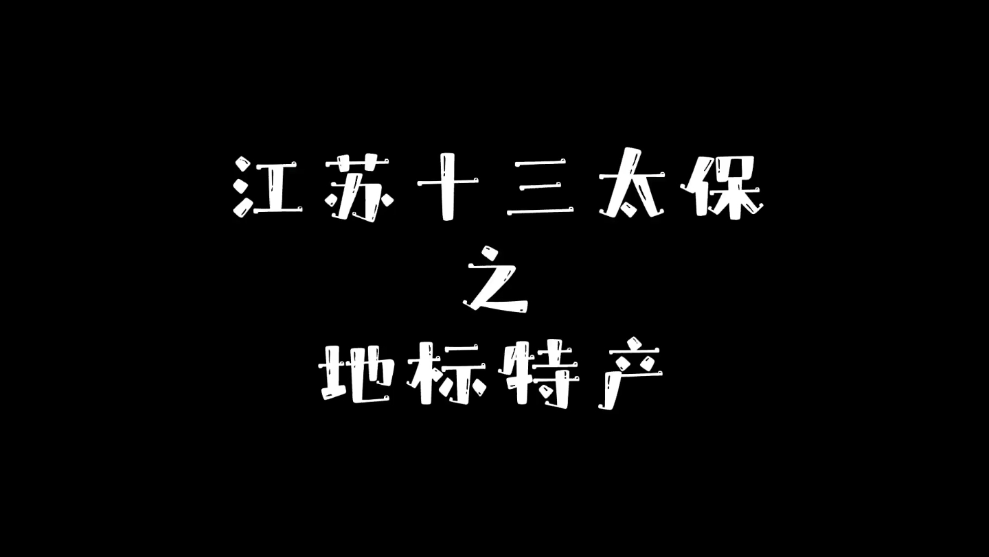 江苏十三太保之地标特产哔哩哔哩bilibili