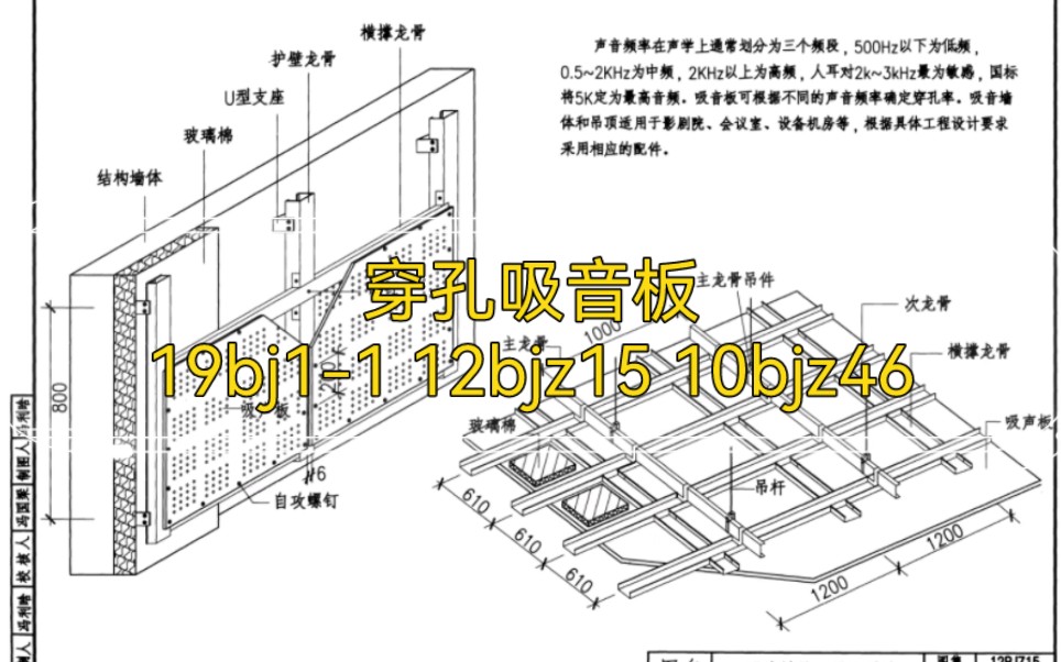 穿孔吸音板 FC穿孔板 穿孔硅酸钙板 吊顶 墙板 图集号19BJ11 12bjz15 10bjz46 吸音吊顶 吸声墙板.哔哩哔哩bilibili