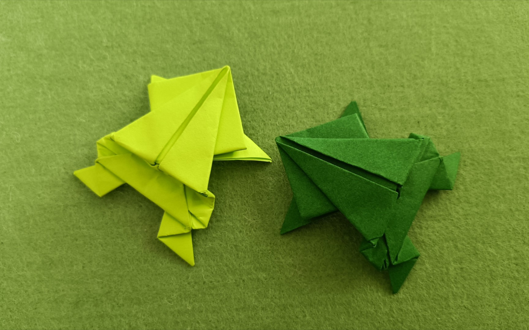 【折纸】1张纸折个可爱的小跳蛙,简单又有趣