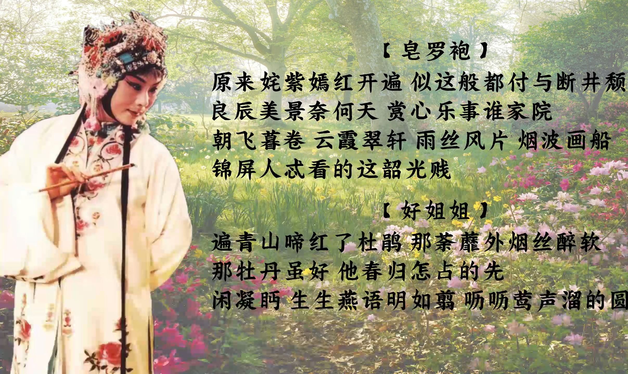 《牡丹亭·游园(皂罗袍,好姐姐)》张继青