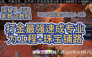 Download Video: 【国际服WLK专业1-450】采矿1-450家教式教程，最强速成打金专业，为工程+珠宝铺路！