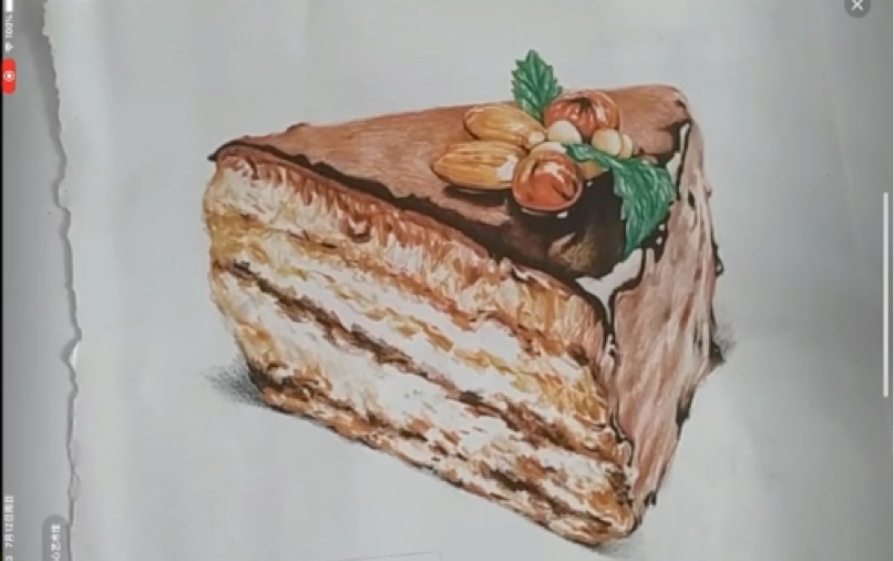 7-10岁《彩铅巧克力蛋糕》_哔哩哔哩_bilibili