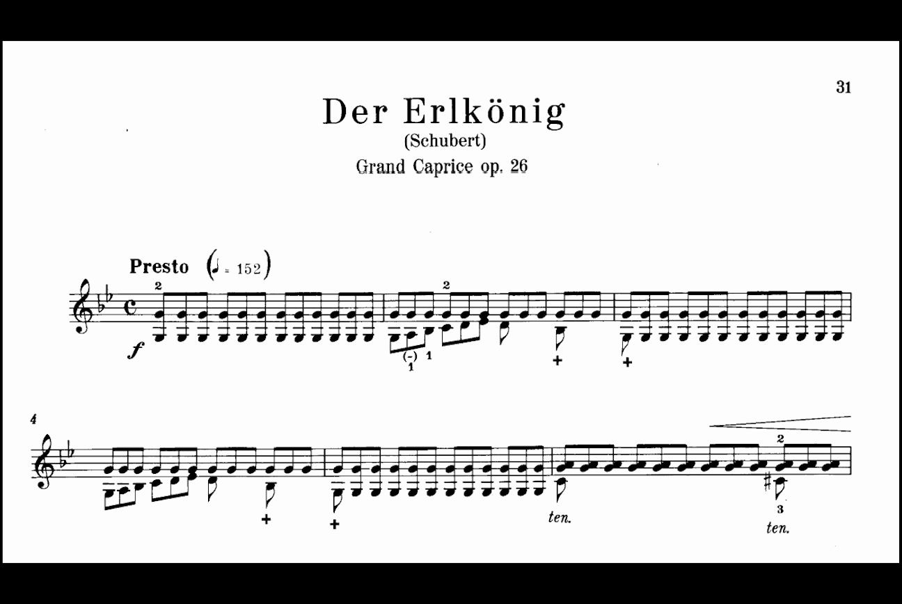 [图]【小提琴】恩斯特《魔王大随想曲》Le roi des aulnes，op.1,D.328