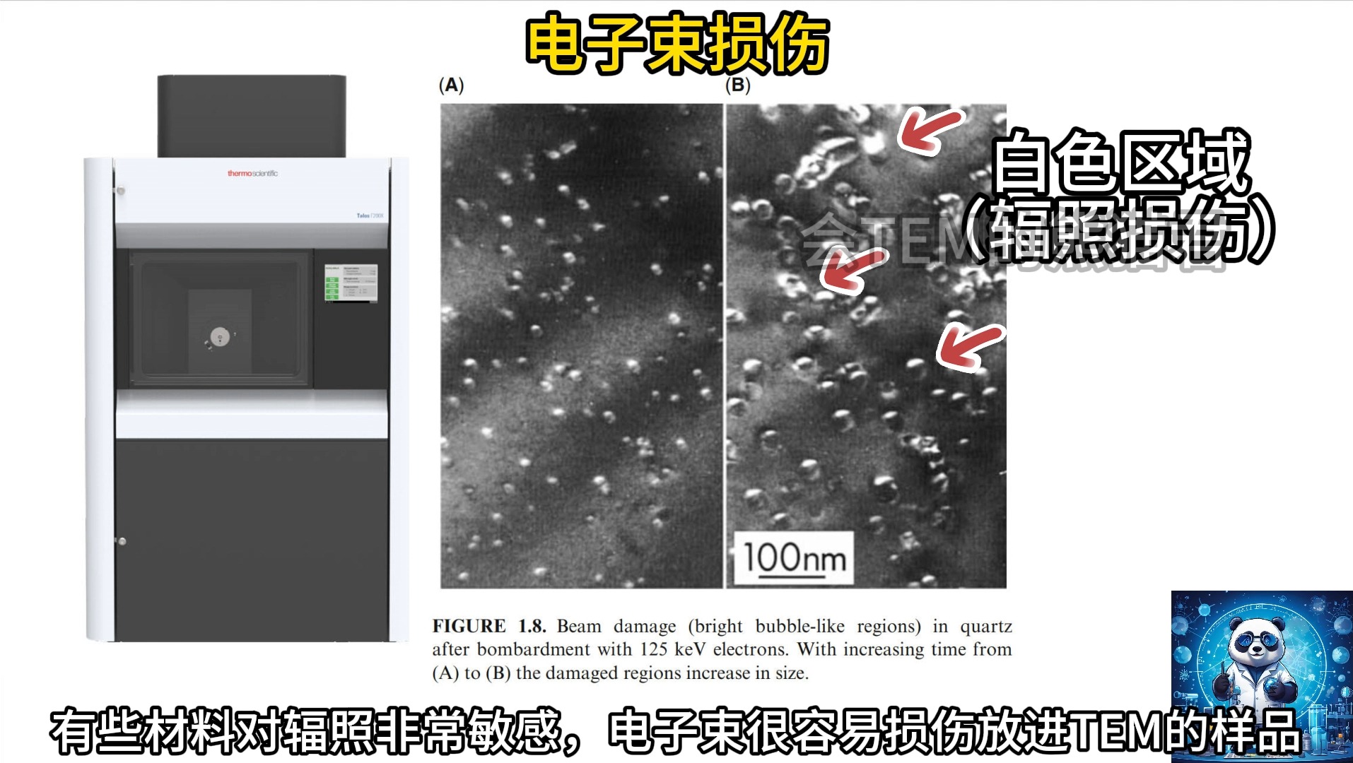 实验室透射电镜检测老师经常说的,辐照损伤是啥?哔哩哔哩bilibili