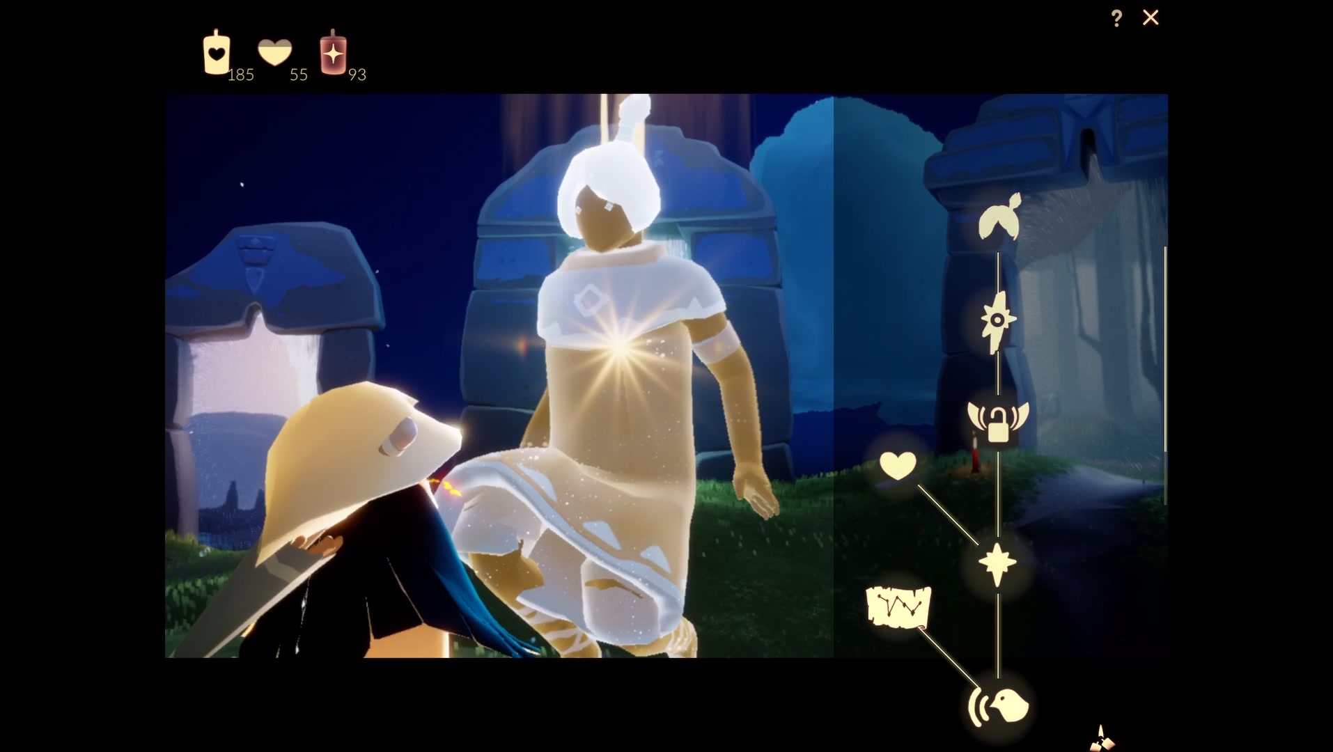 【光遇】萌新收集先祖系列二:云野[鹤]霞谷先祖收集